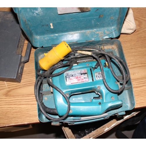 859 - Chopsaw, engraver, Makita jigsaw etc