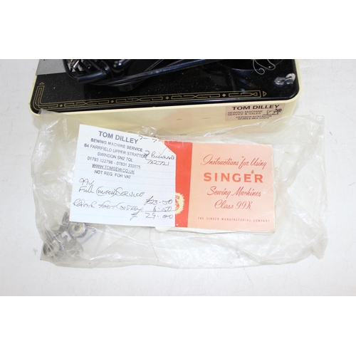 867 - Singer 99k sewing machine, no case