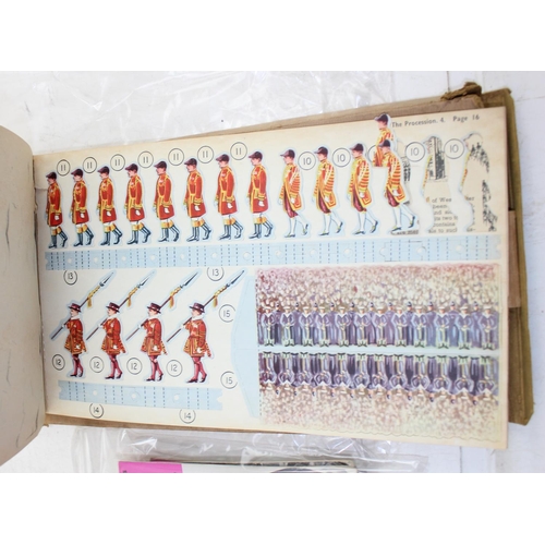 575 - A rare Coronation Cut-Out model book by Odhams and a qty of Elvis magazines