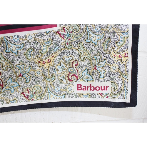 201 - Colourful Barbour silk scarf