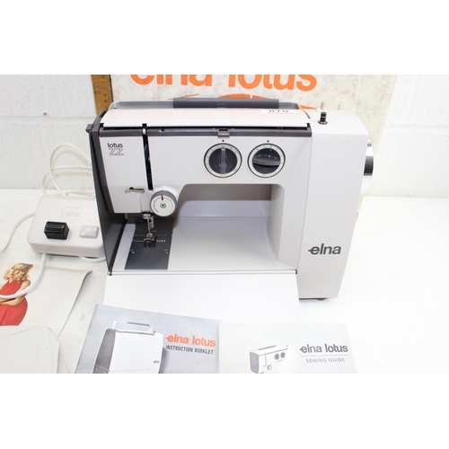 870 - Elna Lotus sewing machine in box