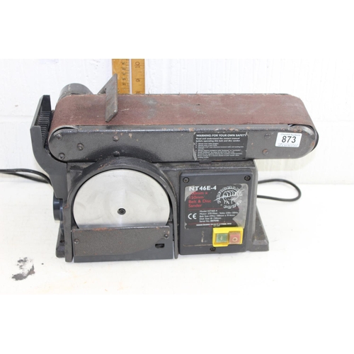 873 - Bench top belt sander, Performance Power