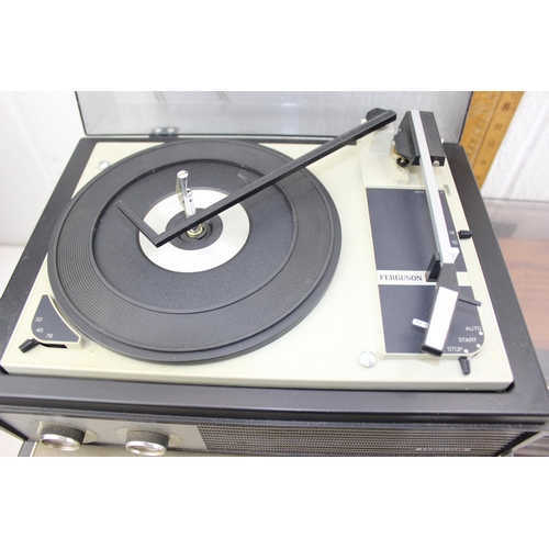 817 - 3 assorted record players, Hitachi, Ferguson & Monarch