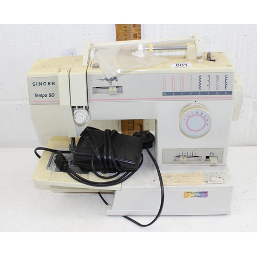 881 - Singer Tempo 50 sewing machine