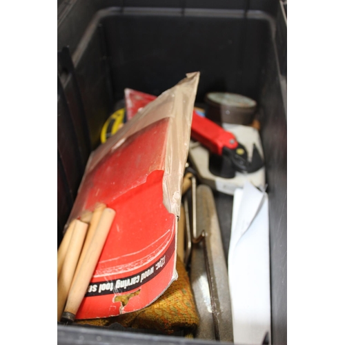 884 - Stanley toolbox and contents on wheels