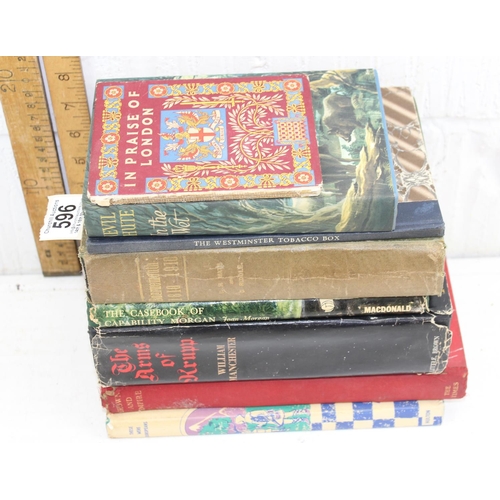 596 - Qty of interesting vintage books - This lot is being sold on behalf of the Island Farm Donkey Sanctu... 