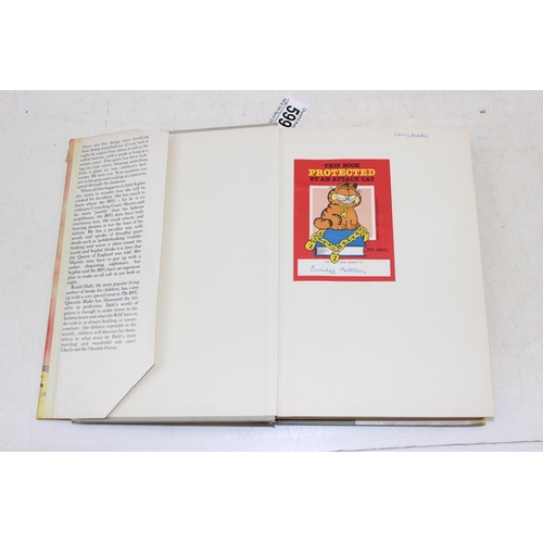 599 - Roald Dahl, The BFG, hardback with dustjacket, believed to be a 1982 first edition by Jonathan Cape