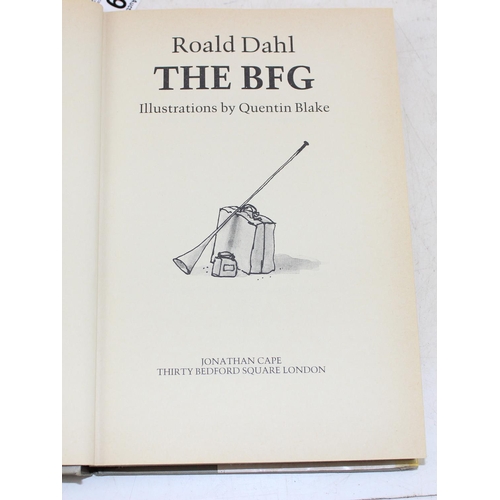 599 - Roald Dahl, The BFG, hardback with dustjacket, believed to be a 1982 first edition by Jonathan Cape