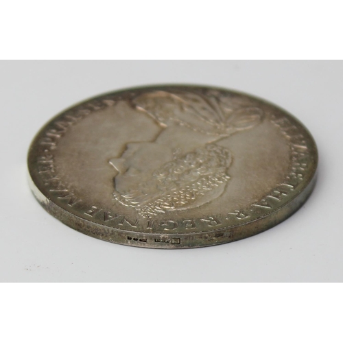 1307 - A silver National Trust Medallion named to Audrey Spencer Willis, approx 25.25g gross, in original R... 