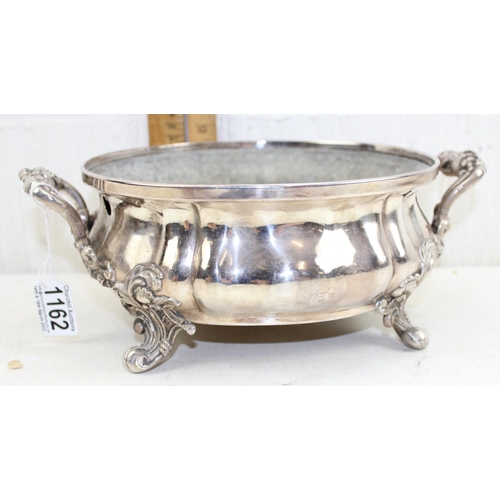 1162 - An impressive Country House silver plated warming dish, marked verso, likely 19th century - this lot... 