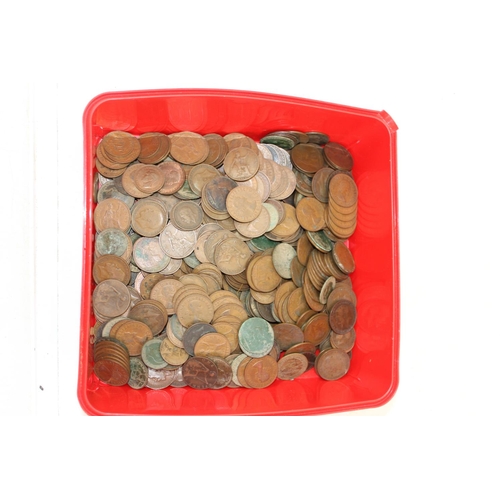 1319 - Large qty of assorted mainly copper coins, approx 4.4kg