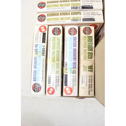 1536 - 10 assorted Airfix model kits and a stacking set of vintage boxes  - this lot is being sold for Char... 