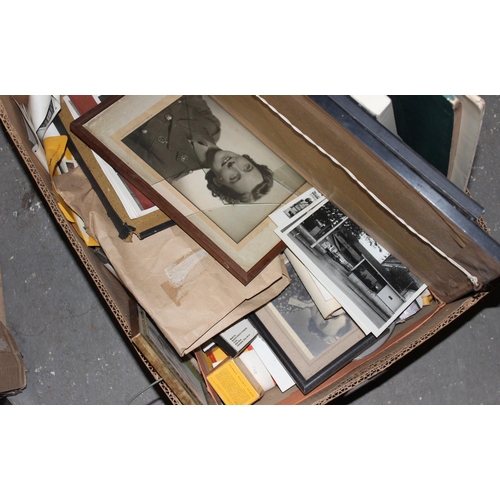 605 - Large box of mixed ephemera