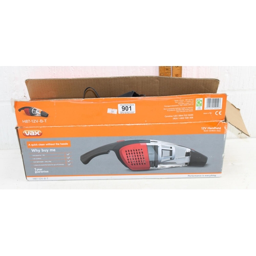 901 - Vax car vacuum cleaner in box