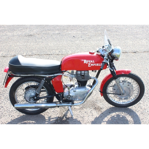 756 - 1965 Royal Enfield 250cc Continental GT motorcycle or motorbike fitted with a 4 speed Crusader engin... 