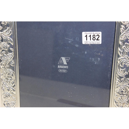 1182 - A large Italian 925 silver picture frame, approx 13.5