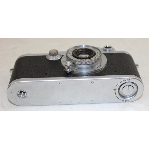 727 - Leica DRP Ernst Leitz Wetzlar Germany camera, with Elmar f=5cm 1:3.5 lens with lens cap, in original... 