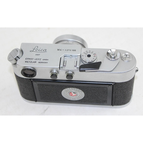 729 - Leica DBP M4-1273100 Ernst Leitz GMBH Wetzlar Germany camera, with Summaron 1:2.8/35 lens and origin... 