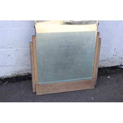 529 - A large vintage Art Deco mirror