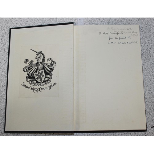 569 - The Nature of Evidence by Sir Alfred Bucknill, signed by author, Ex Libris Sir Samuel Knox Cunningha... 