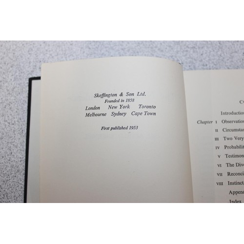 569 - The Nature of Evidence by Sir Alfred Bucknill, signed by author, Ex Libris Sir Samuel Knox Cunningha... 