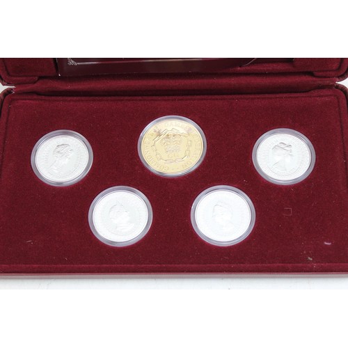 1302 - Royal Australian Mint “The Royal Ladies” limited edition set of 4 925 Silver Coins (each 33.63g) & 1... 