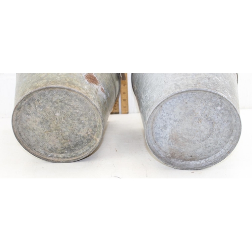 339 - 2 galvanised buckets