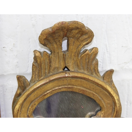 473 - Vintage giltwood framed Rococo style mirror