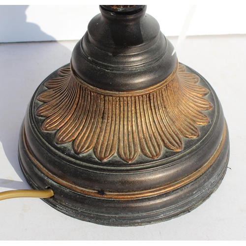 246 - Black and gold table lamp with shade