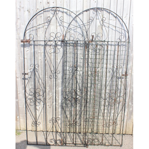 342 - Pair of wrought iron garden gates