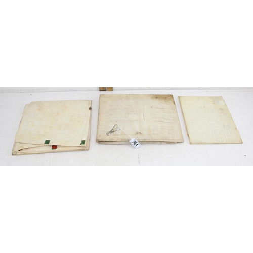 561 - 3 antique legal indentures