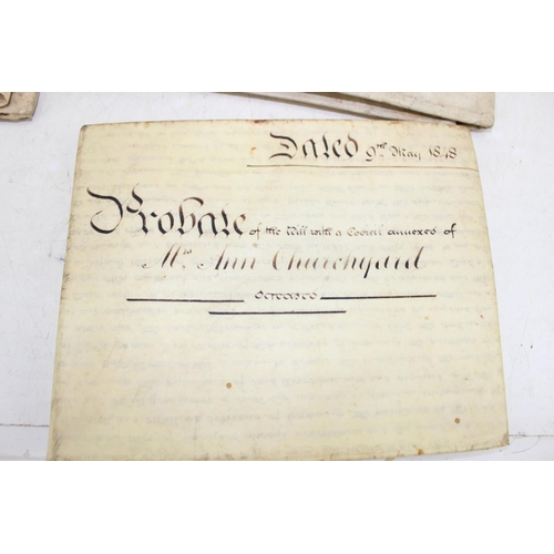 561 - 3 antique legal indentures