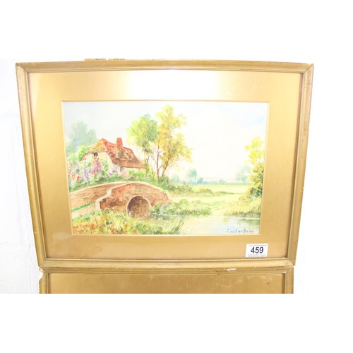 459 - A pair of early gilt framed watercolours by J.W. Jackson