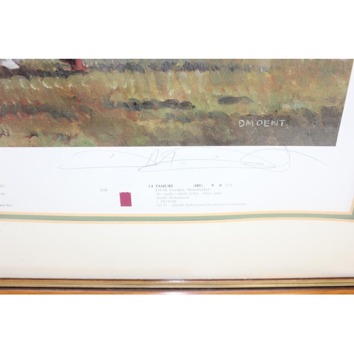 521 - Horse Racing Autograph - Framed & glazed limited edition Epsom's Tribute to Lester Piggott 1970-1984... 