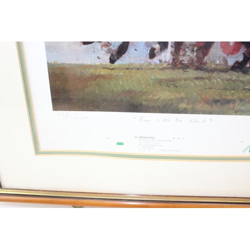 521 - Horse Racing Autograph - Framed & glazed limited edition Epsom's Tribute to Lester Piggott 1970-1984... 