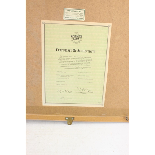 521 - Horse Racing Autograph - Framed & glazed limited edition Epsom's Tribute to Lester Piggott 1970-1984... 