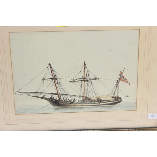 549F - Japanese hand painted framed painting on silk of fisherman with Mount Hiroshima in background 54cm x... 