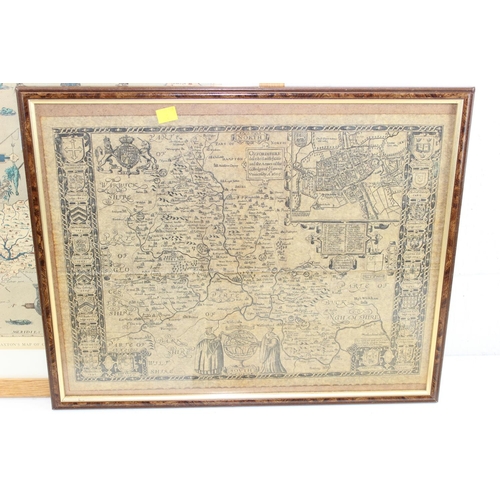 549F - Japanese hand painted framed painting on silk of fisherman with Mount Hiroshima in background 54cm x... 