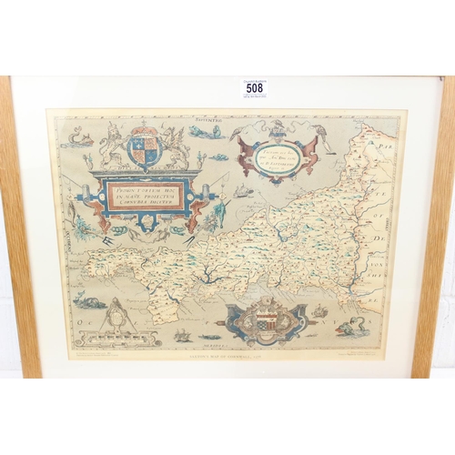 549F - Japanese hand painted framed painting on silk of fisherman with Mount Hiroshima in background 54cm x... 