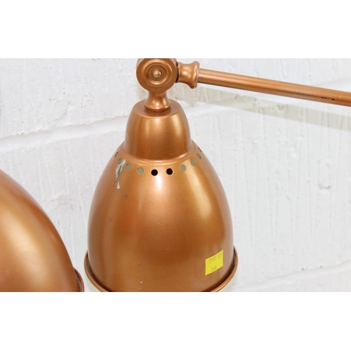 268 - A pair of vintage style gold painted table lamps