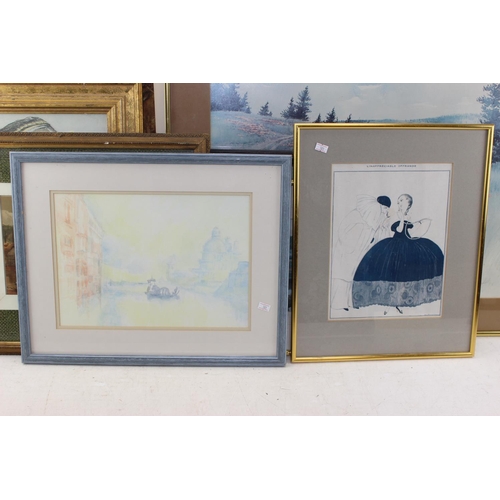 434 - A large qty of assorted painting and pictures