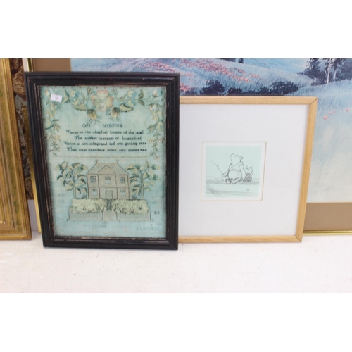 434 - A large qty of assorted painting and pictures