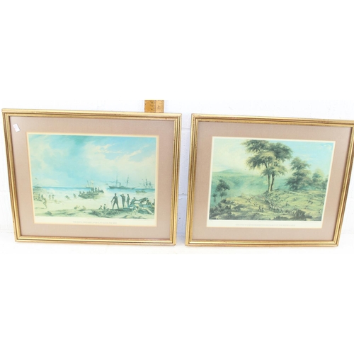 443 - A set of 6 Heritage Fine Art limited edition prints after T. Baines, in gilt frames