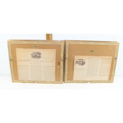 443 - A set of 6 Heritage Fine Art limited edition prints after T. Baines, in gilt frames
