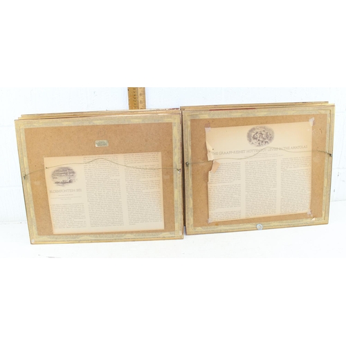 443 - A set of 6 Heritage Fine Art limited edition prints after T. Baines, in gilt frames