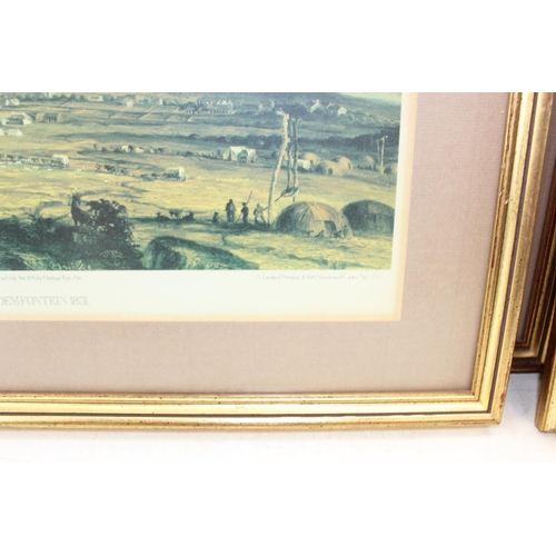 443 - A set of 6 Heritage Fine Art limited edition prints after T. Baines, in gilt frames
