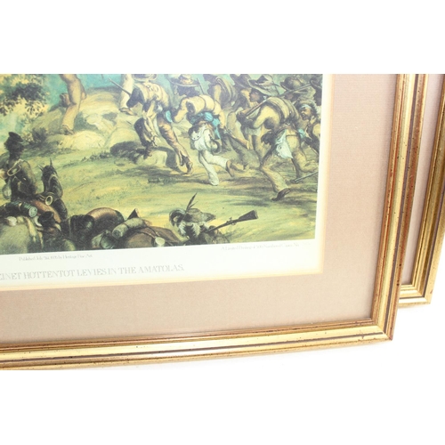 443 - A set of 6 Heritage Fine Art limited edition prints after T. Baines, in gilt frames