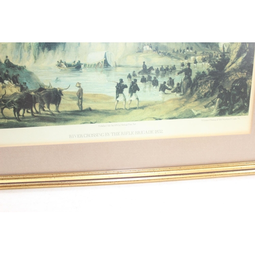 443 - A set of 6 Heritage Fine Art limited edition prints after T. Baines, in gilt frames