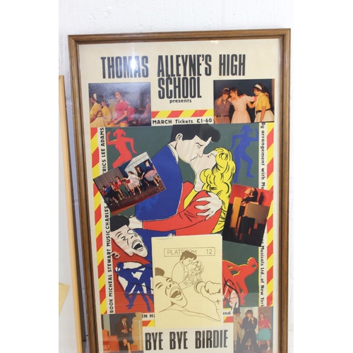 446 - 3 framed amateur theatre production displays