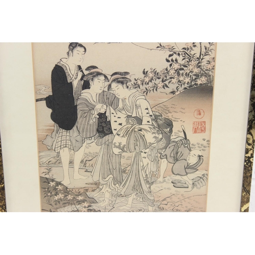533 - After Kubu Shunman, The Ide Jewel River, Japanese woodblock print, likely early 20th century
